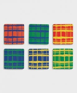 &klevering Klevering Grid Coaster Set Of 6