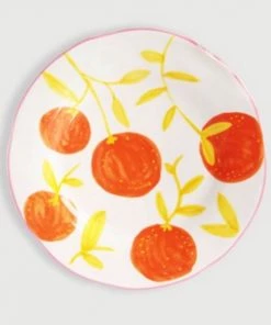 Cheapest ๐งจ &klevering Painted Oranges Plates ๐ 2 &klevering Painted Oranges Plates
