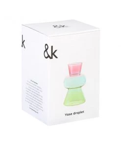 &klevering Jarrón Droplet Pink