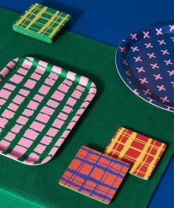 &klevering Klevering Grid Coaster Set Of 6