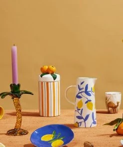 &klevering Ceramic Lemon Side Plates Set Of 4