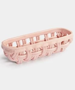 &klevering Ceramic Pink Baguette Basket