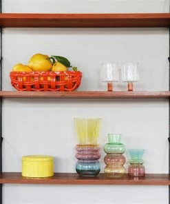 &klevering Jarrón Droplet Large Yellow