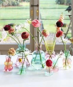 &klevering Jarrón Droplet Large Pink