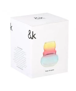 &klevering Jarrón Droplet Yellow