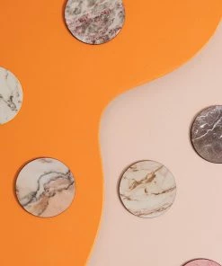 &klevering Set Of 6 Marble Coasters