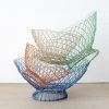 &klevering Orange Twist Wire Basket Small