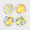 &klevering Set Of Four Lemon Twig Plates