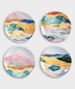 &klevering Plate Margaret Landscape Multi Red