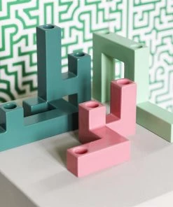 &klevering Candle Holder Tube Medium - Mint