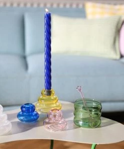 &klevering | Candle Holder Whipped Large - Green