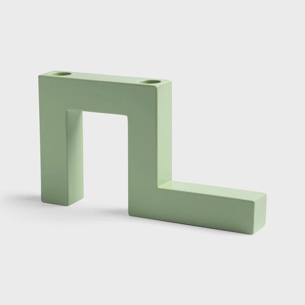 &klevering Candle Holder Tube Mint Medium &klevering Candle Holder Tube Mint Medium