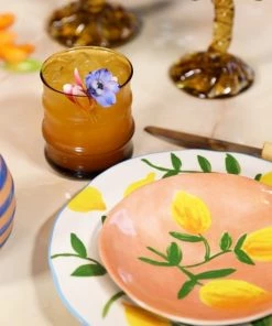 &klevering Ceramic Lemon Side Plates Set Of 4