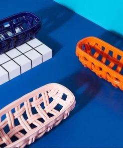 &klevering Ceramic Baguette Basket Orange