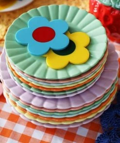 &klevering Set Of 6 Scallop Plates - Large