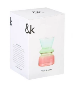 &klevering Droplet Blue Vase