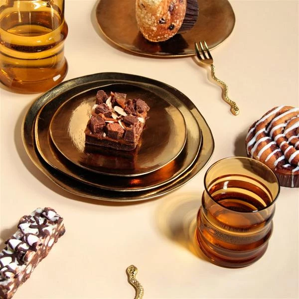 &klevering Plate Imperfect Large Gold &klevering Plate Imperfect Large Gold