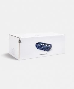 &klevering Ceramic Blue Baguette Basket