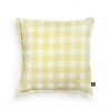 &klevering Yellow Gingham Cushion