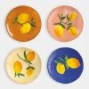 &klevering Ceramic Lemon Side Plates Set Of 4
