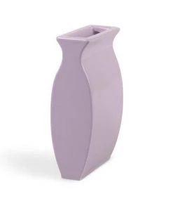 &klevering Wavey Lilac And Yellow Vase Set Of 2