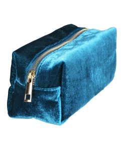 &klevering Klevering Trousse De Toilette Velours Bleu