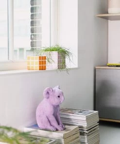 &klevering Ceramic Plant Pot Tile Lilac 14cm