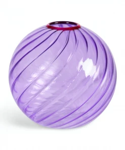 &klevering Purple Spiral Vase
