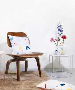 &klevering Painted Graphic Square Cushion