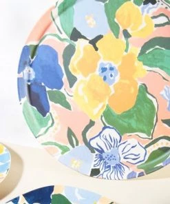 &klevering Klevering Margaret Floral Bamboo Tray