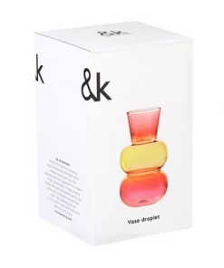 &klevering Droplet Purple Vase