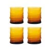 &klevering Set of 4 Faux Bamboo Glasses