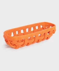 &klevering Orange Bowl Basket Ceramic Woven
