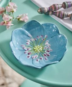 &klevering Liverleaf Flower Shallow Bowl