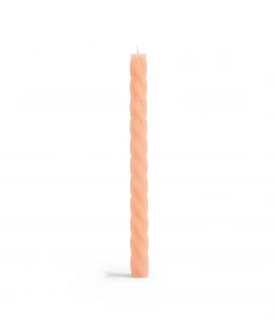 &klevering Pale Pink Twisted Candle - Single