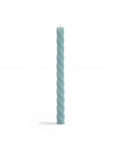 &klevering Sky Blue Twisted Candle - Single