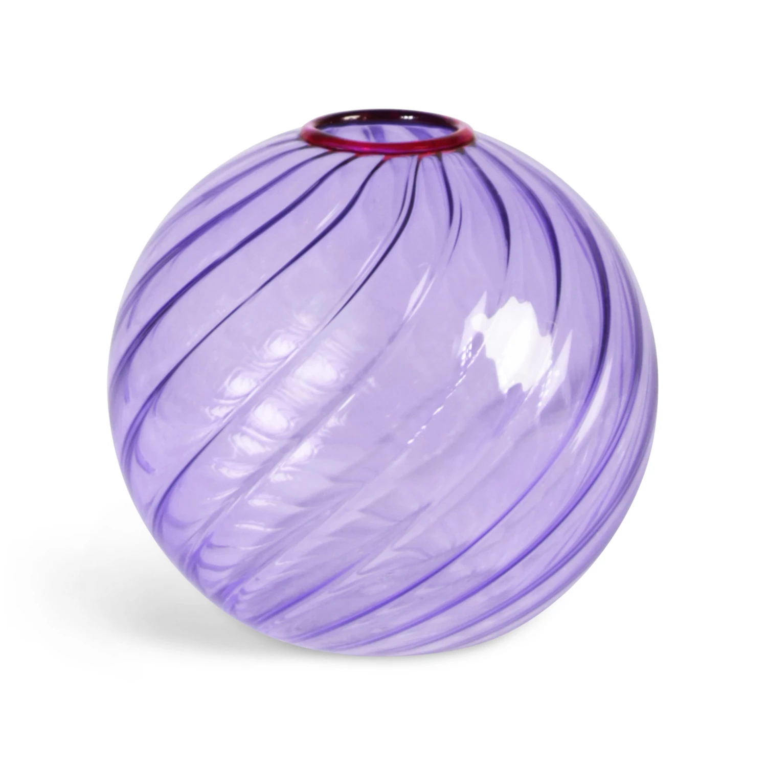 &klevering Spiral Vase Purple &klevering Spiral Vase Purple