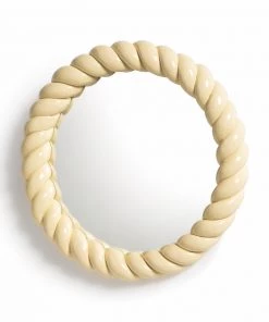 &klevering Yellow Braid Mirror
