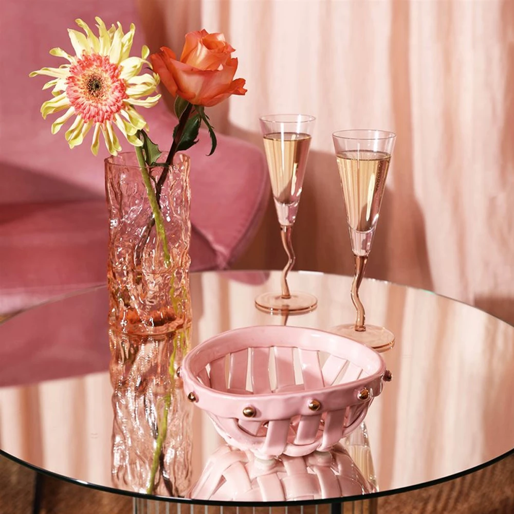 &klevering Trunk Vase Pink M &klevering Trunk Vase Pink M