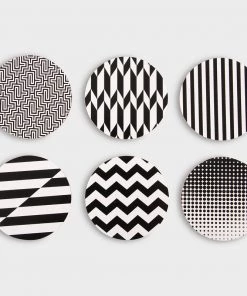 &klevering Posavasos Black White