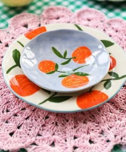 &klevering Painted Oranges Plates