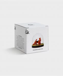 &klevering Welsh Terrier Glitter Snow Globe