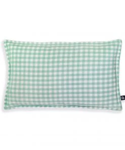 &klevering Green Gingham Cushion