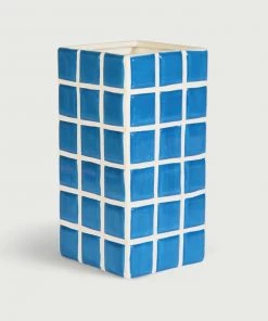 &klevering Blue Tile Planter