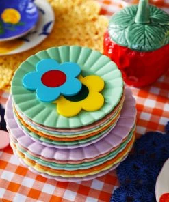 &klevering Scallop Dessert Plate Set of 6