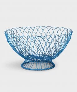 &klevering Blue Twist Wire Basket