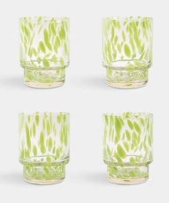 &klevering Set Of 4 Green Tortoiseshell Glasses
