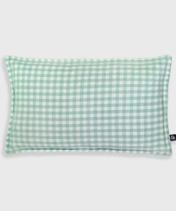 &klevering Green Gingham Cushion