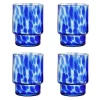 &klevering Set of Four Blue Tortoise Tumblers