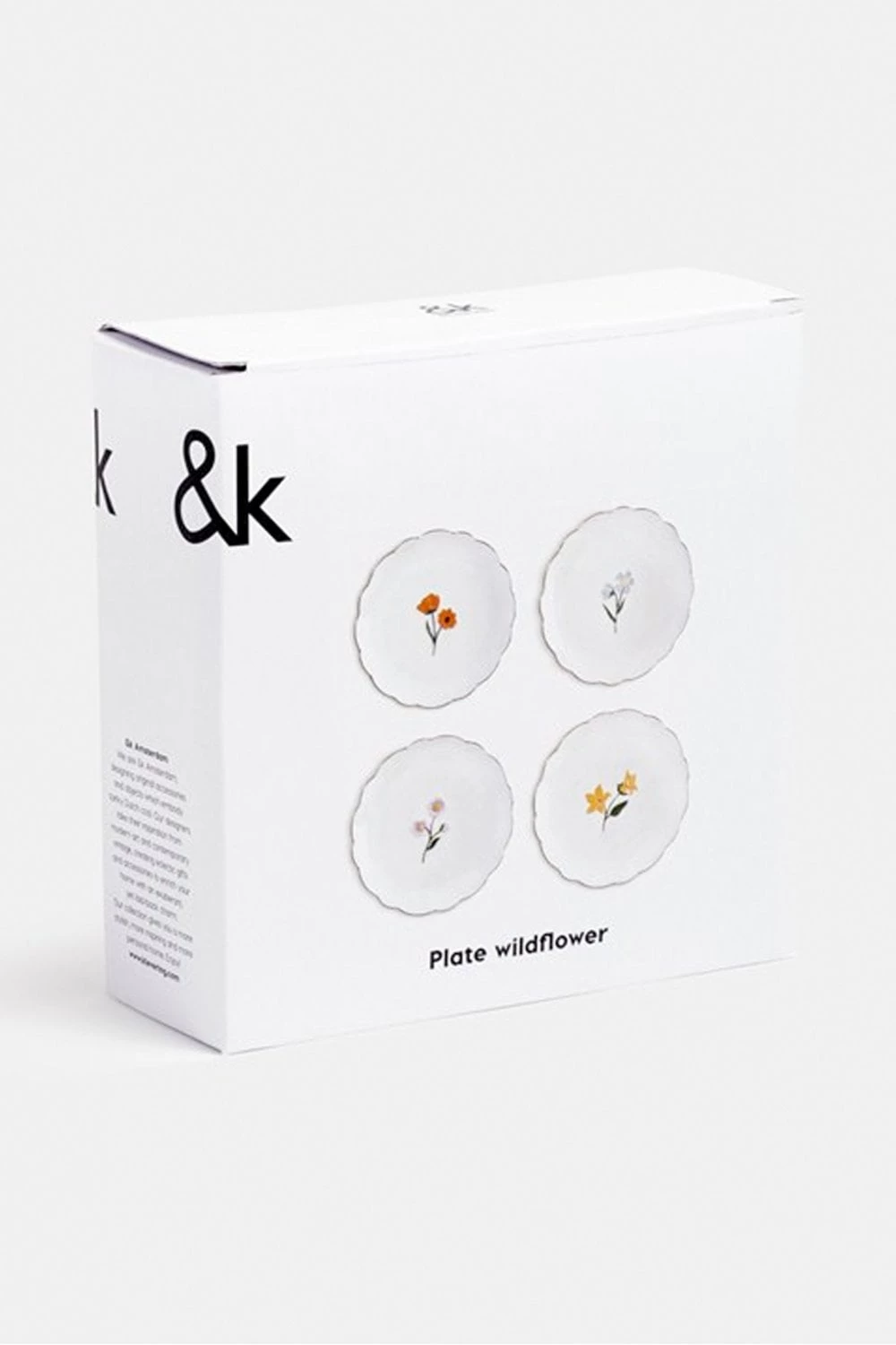 &klevering Set Of 4 Wildflower Plates &klevering Set Of 4 Wildflower Plates